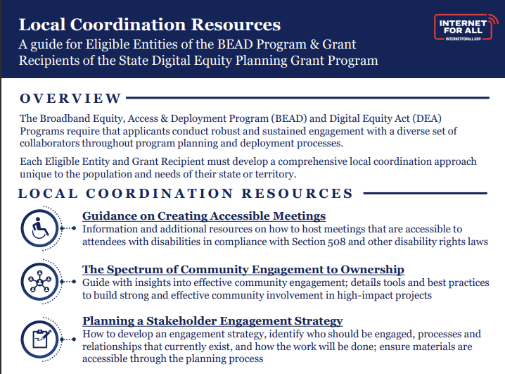 Local Coordination Resources One-Pager
